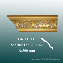 2015 Luxury PU Crown Molding Corner for Home Decor